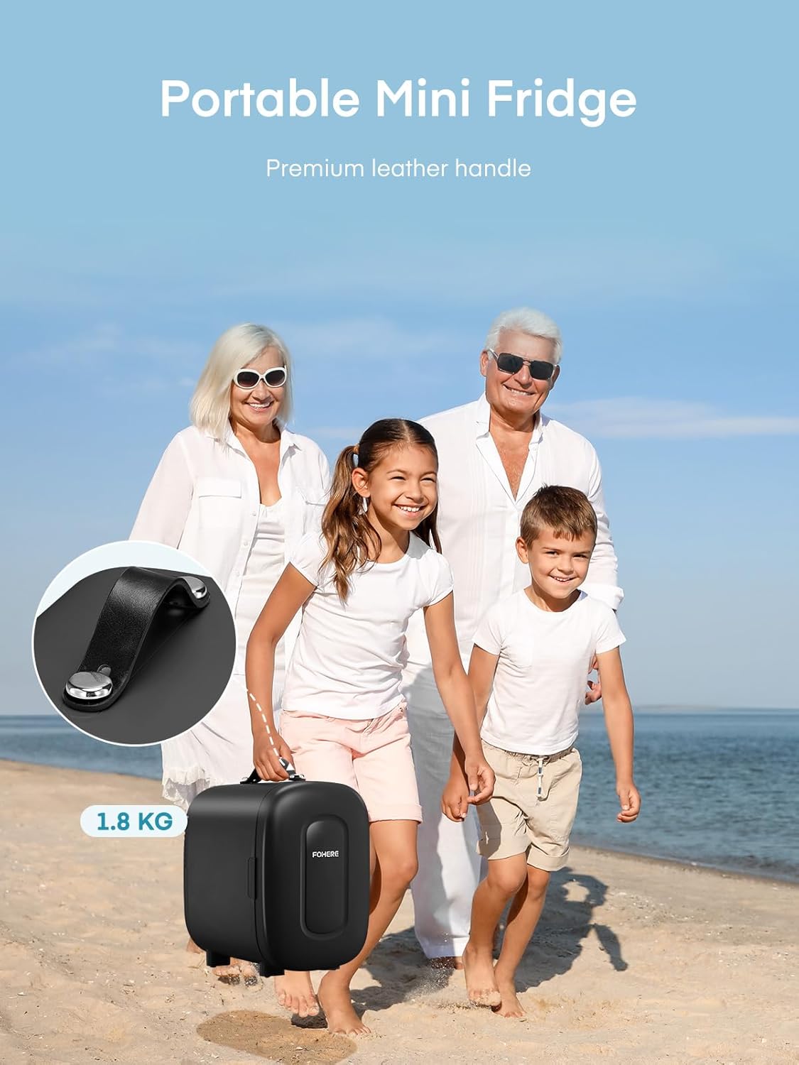 Mini frigo chambre 5L, USB/AC/DC, 6 canettes, portable, silencieux