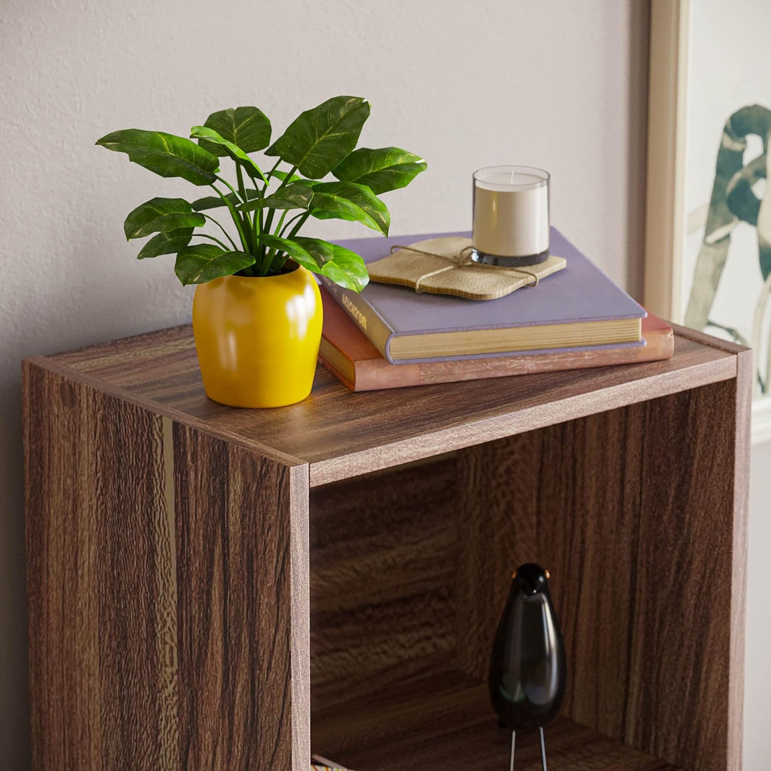 Vida Designs - Oxford bibliothèque 5 étages - bois noyer - rangement élégant