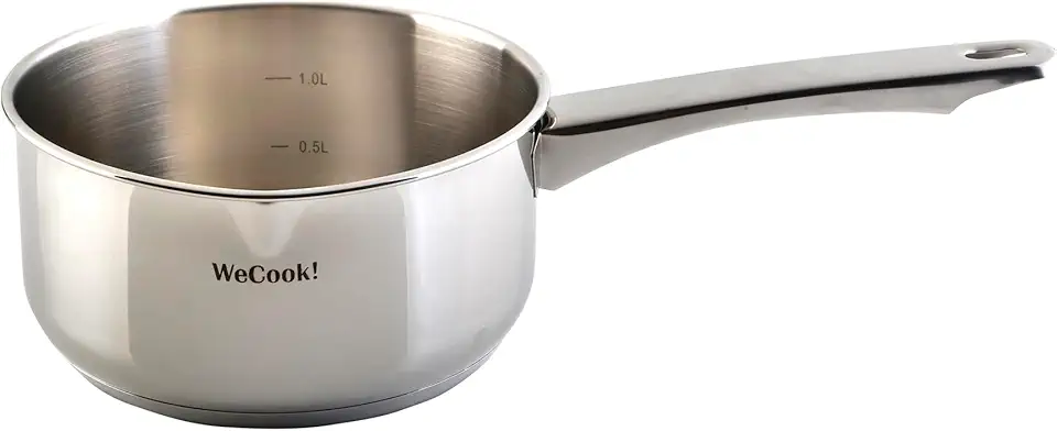 Wecook - casserole inox 18/10, 12 cm, bec verseur, 0,7L, induction