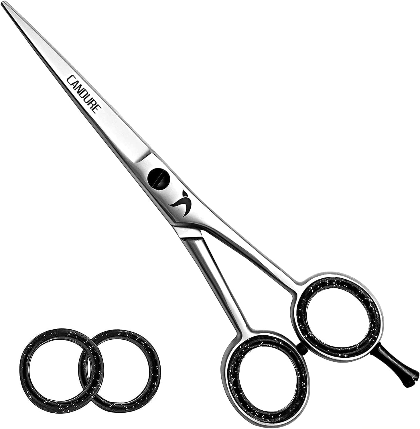 Candure - ciseaux de coiffure pro 6.5'' - inox, coupe précise