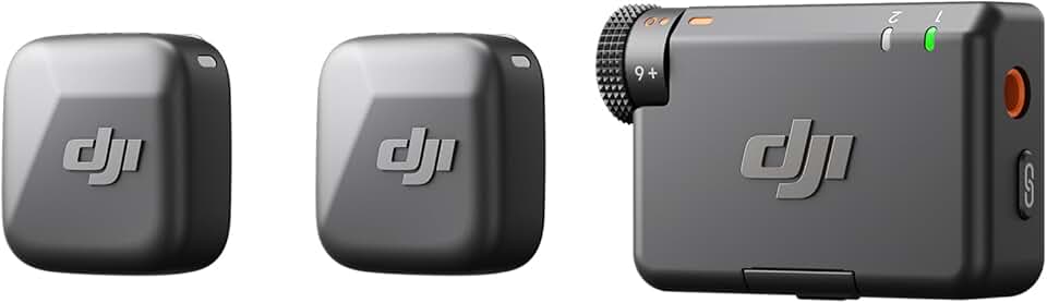 DJI - Mic Mini Série - compact - 2 émetteurs, micro riche, 2 personnes