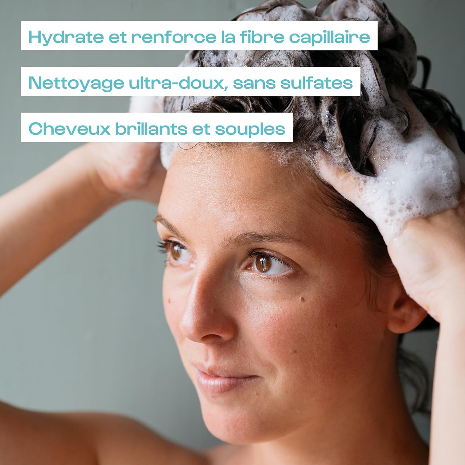 Omum - Coffret soins capillaires vegan - shampoing + complément, hydratant et fortifiant, petit cadeau