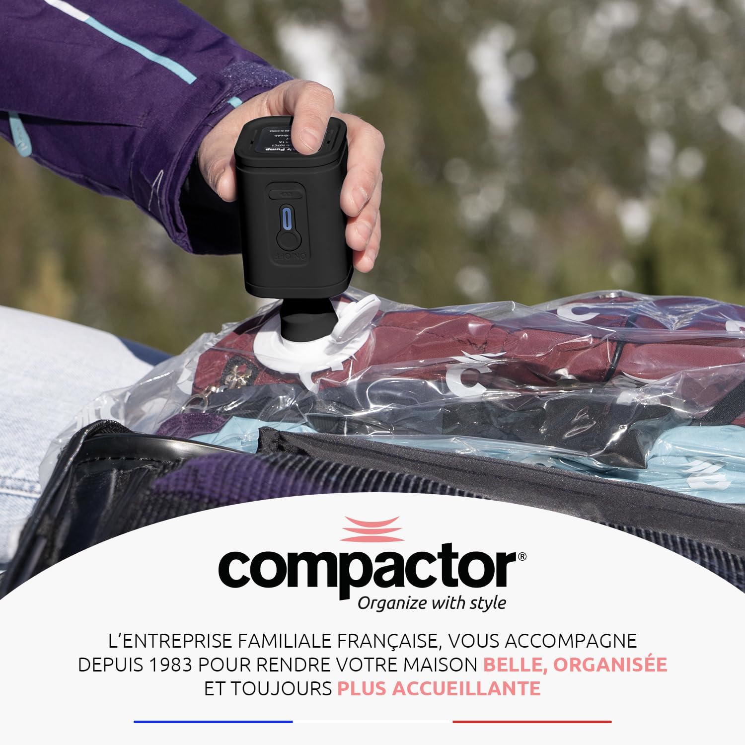 Compactor - Pompe électrique portable - compacte - USB rechargeable, puissante