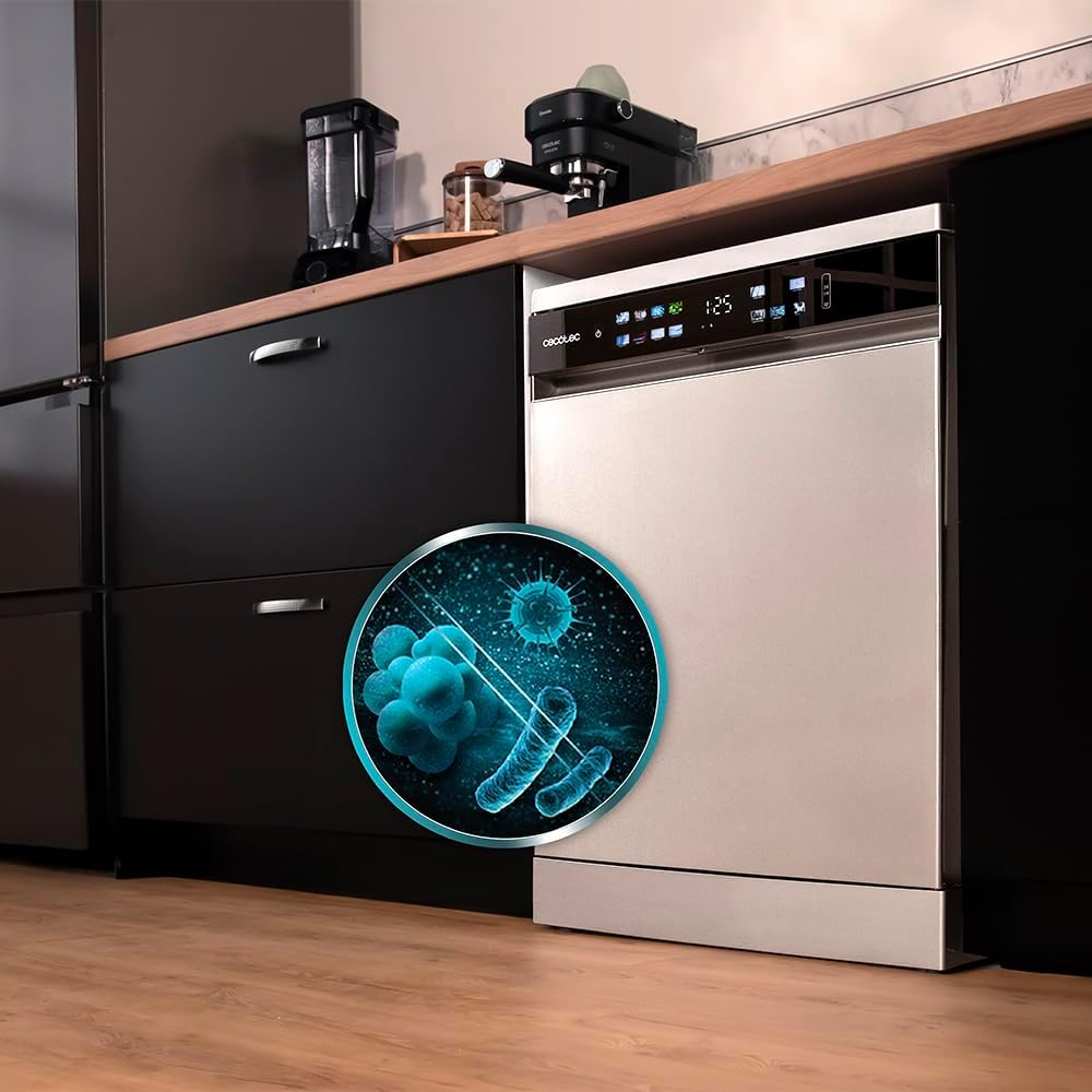 Cecotec - Bolero Aguazero 6210 - 60cm - inox, 15 couverts, écran XXL, 14 programmes D