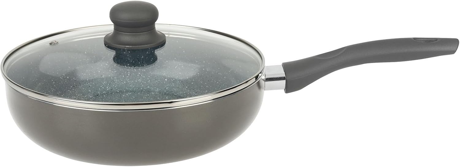 Crealys - sauteuse AUTAN 24cm, céramique, manche silicone, induction - 529579