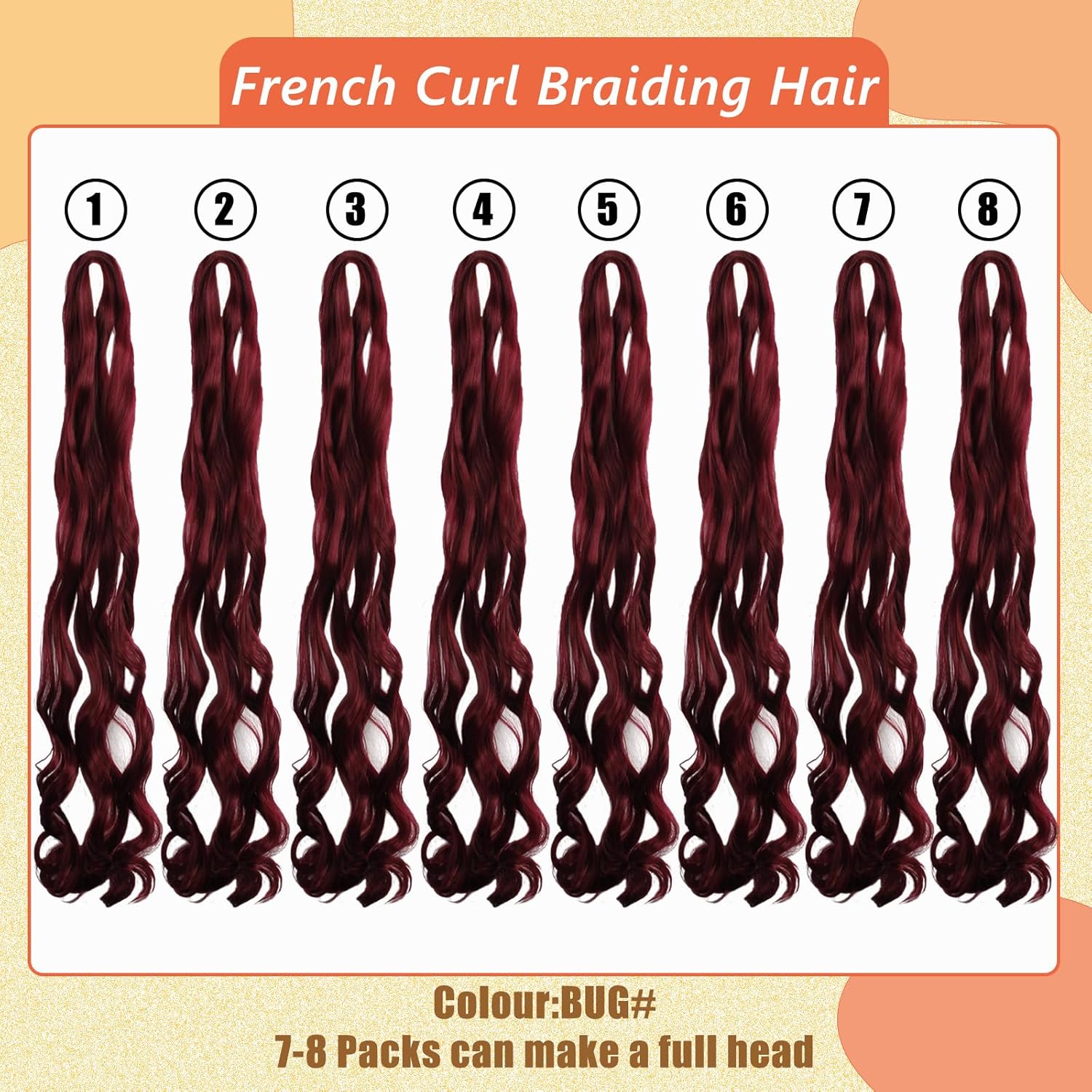Enbeautiful - French Curl Braiding Hair 24