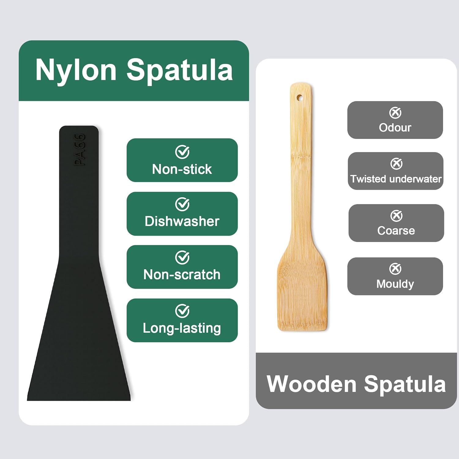 Poêlons à raclette triangulaires - 8 pièces - poignée colorée, antiadhésif, lavable au lave-vaisselle