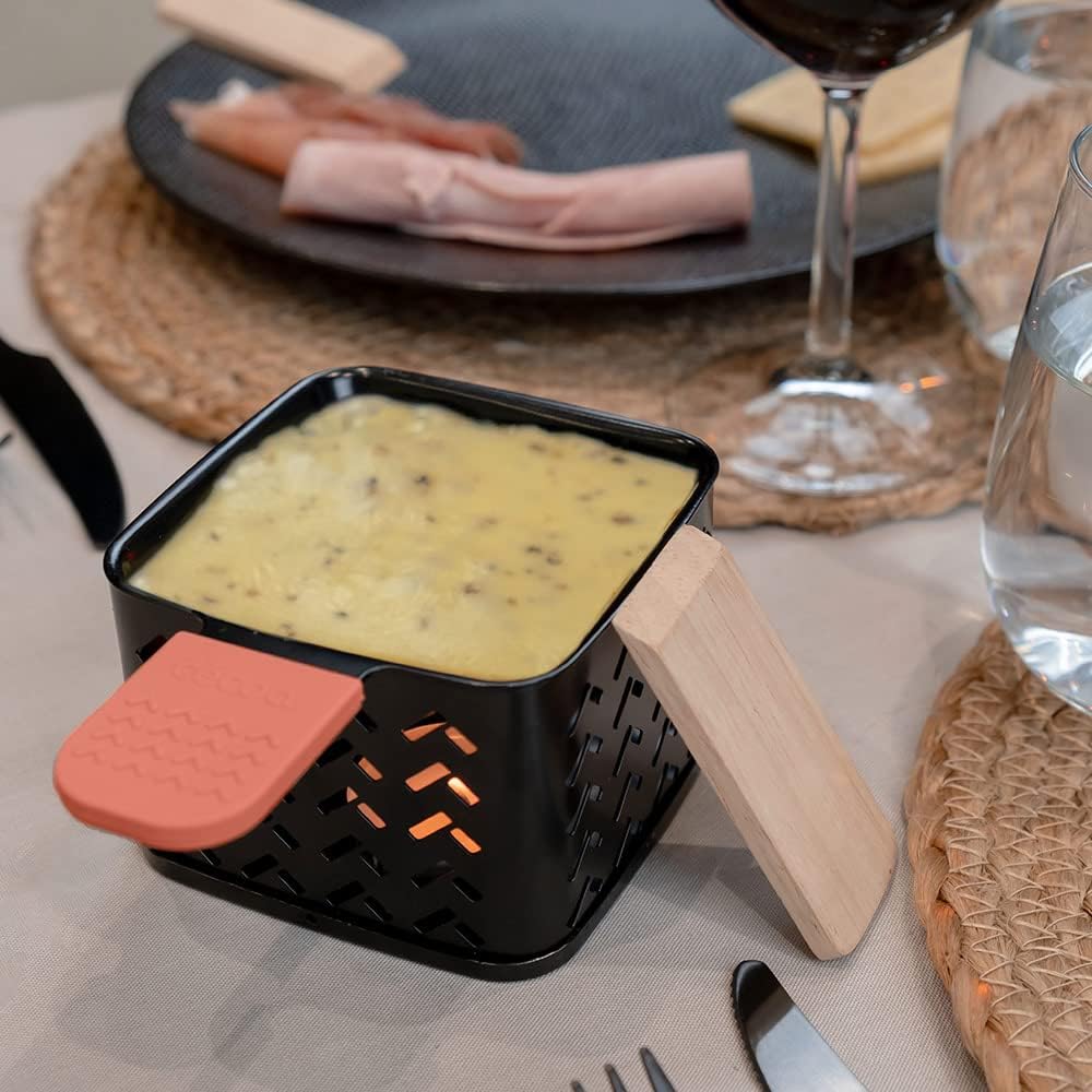 CÉCOA - Cheese’Up lot de 2 raclettes à bougie - compact - sans électricité