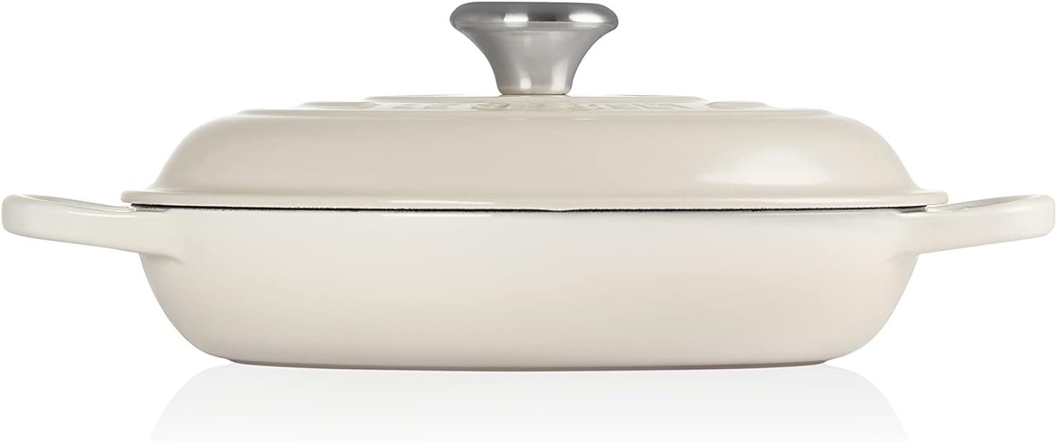 Le Creuset - Faitout Signature - 26 cm, 2 L, fonte émaillée, Meringue - 21180267164430