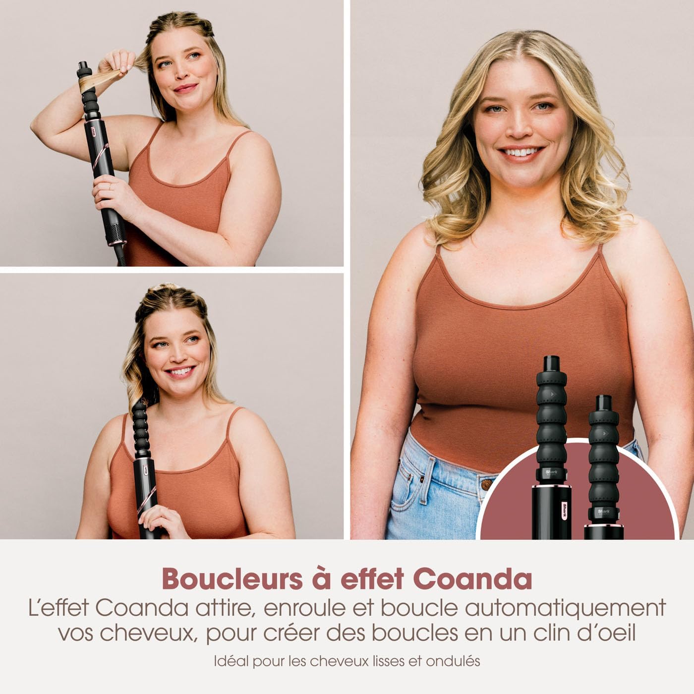 Shark - FlexStyle Air Styler - boucleurs auto-wrap, sèche-cheveux, pour tous types de cheveux