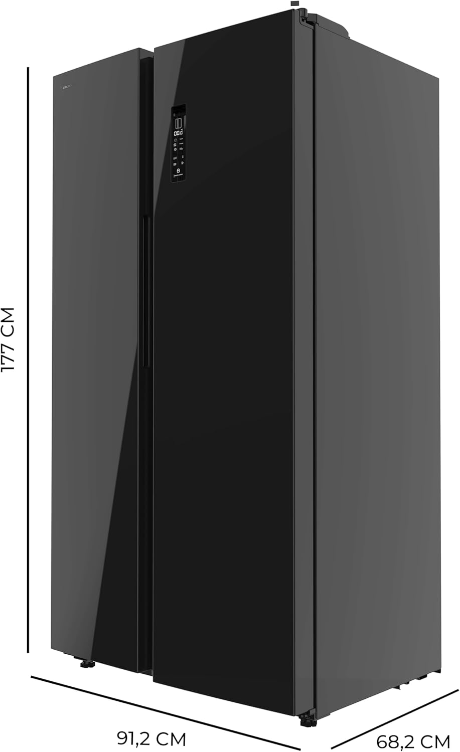 Cecotec - Bolero CoolMarket SBS 550 - 177x90 cm - 550L, No Frost, Inverter Plus