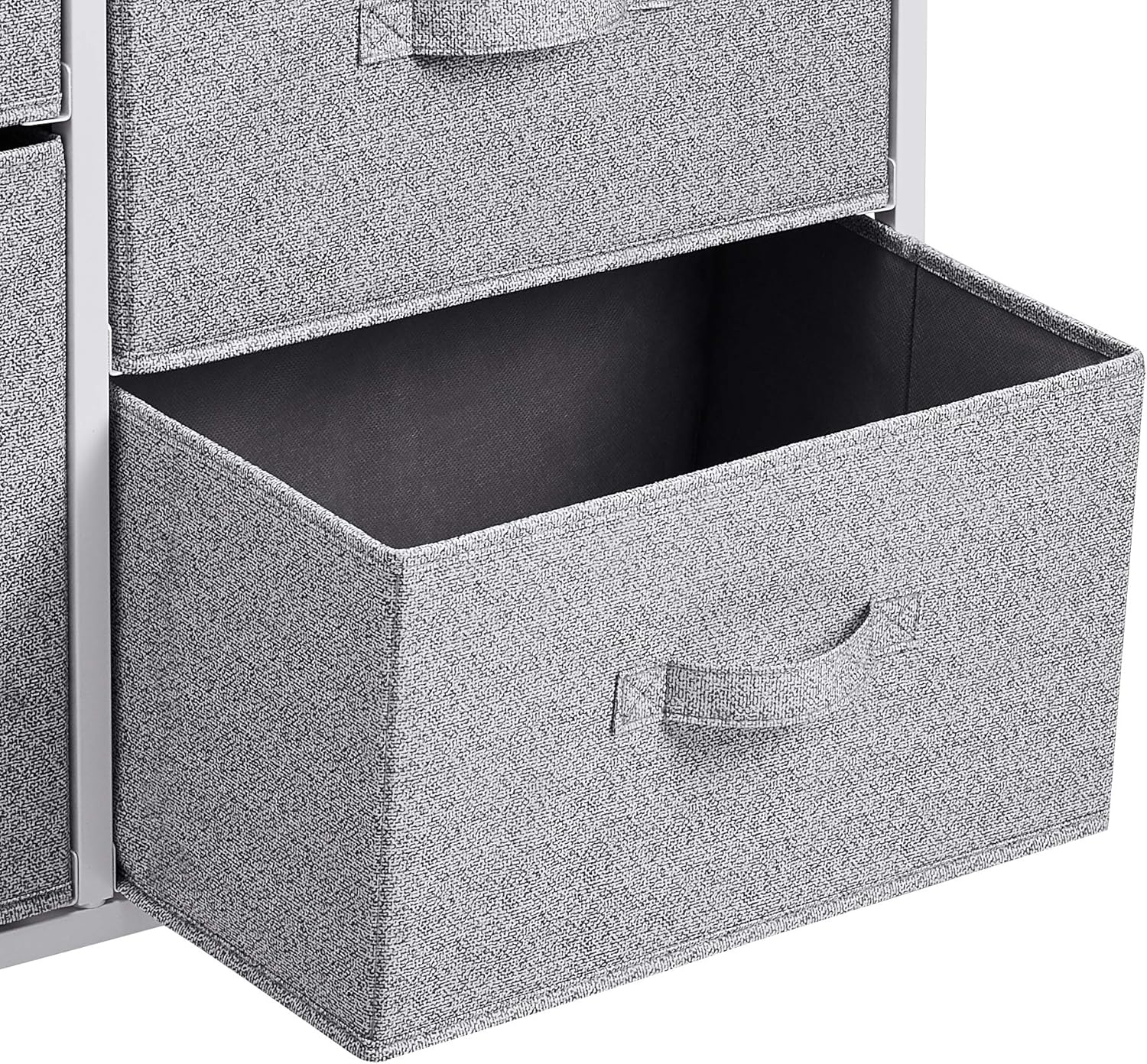 Amazon Basics - commode 5 tiroirs tissu - blanc - rangement compact