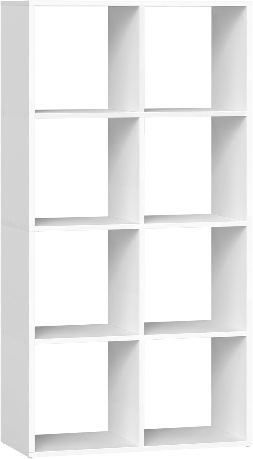 VASAGLE - Custos Collection, étagère 4 niveaux 30x98x130 cm, blanc, LBC408WB01