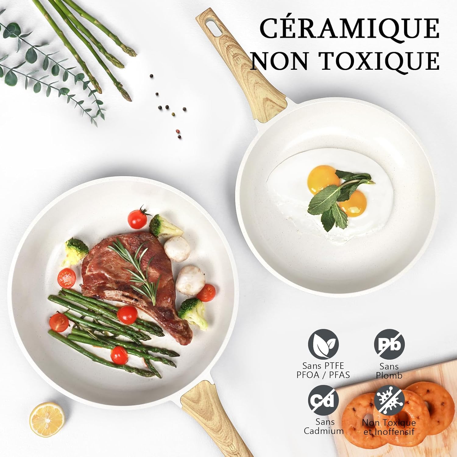 GiPP - Poêle à frire granit 26cm - antiadhésive saine induction