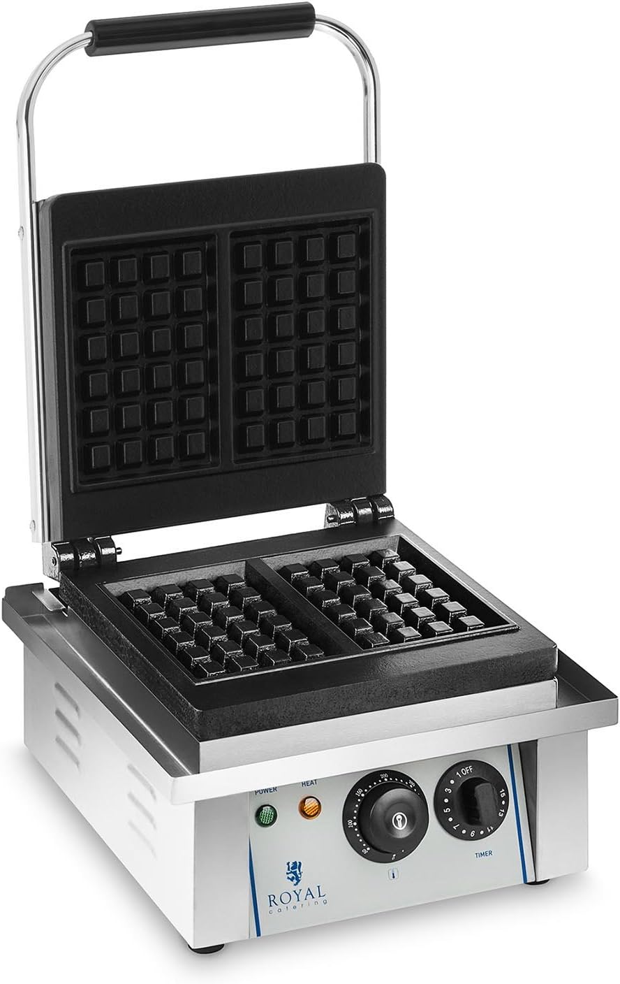 Royal Catering - gaufrier RCWM-2000-E - 37x32x50cm - 2000W, minuterie
