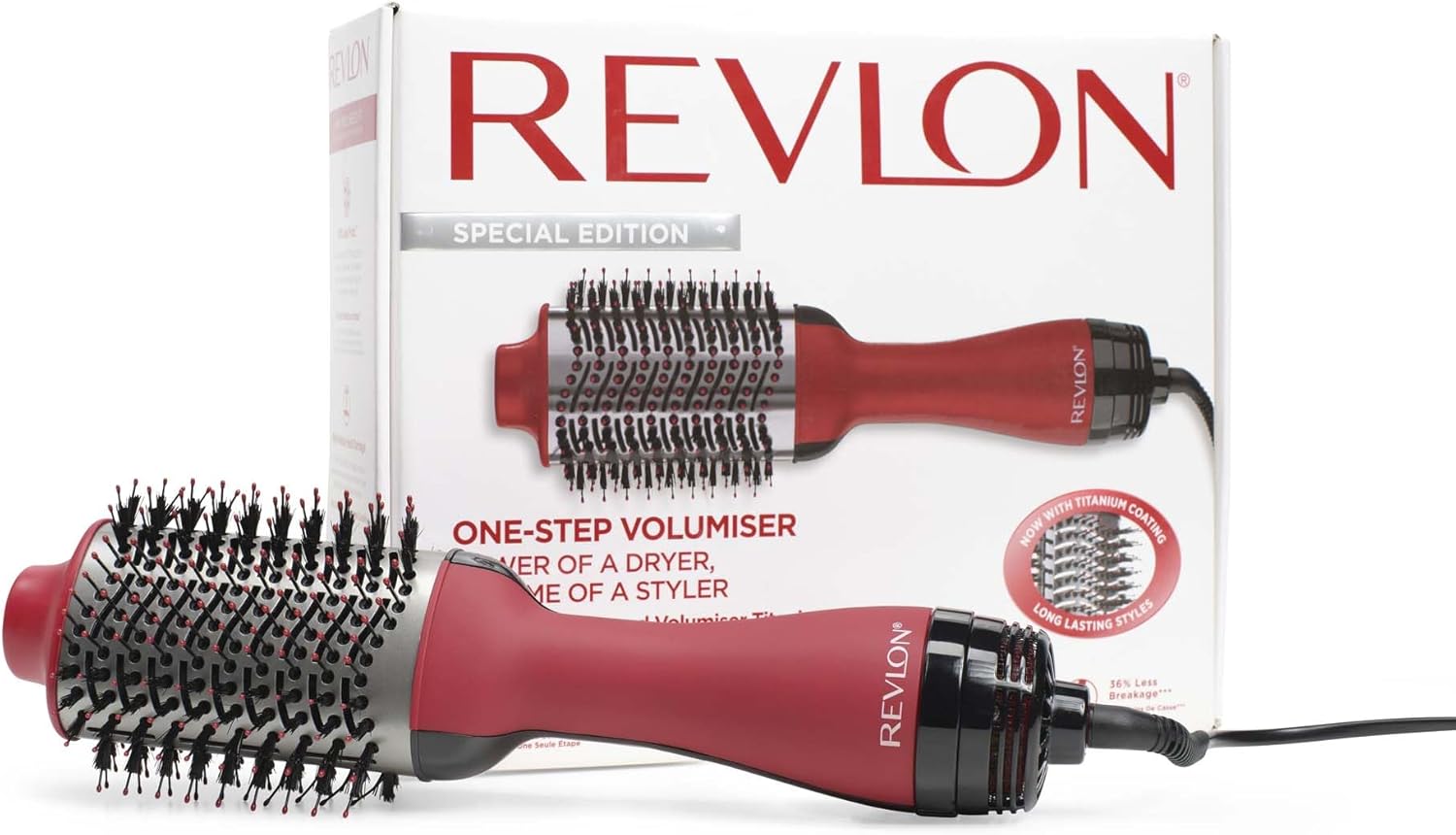 Revlon - Sèche-cheveux Salon One-Step Titane - Volume, adaptateur - RVDR5279UKE