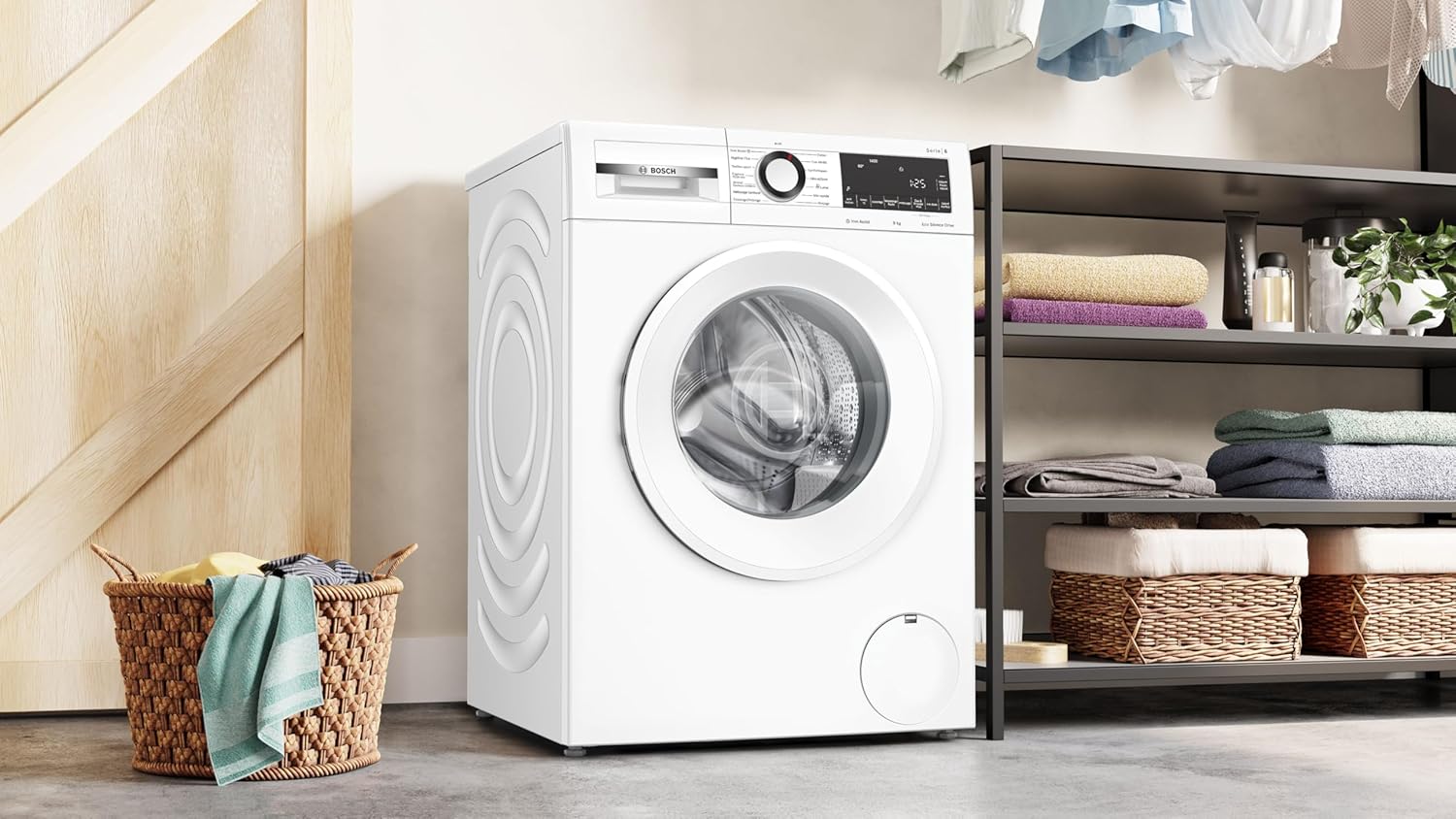 Bosch - lave-linge Série 6, 9 kg, 1400 trs/min, blanc - WGG244Z3FR