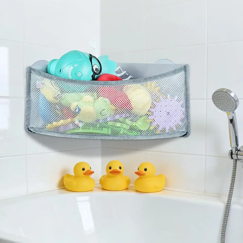 Sac de rangement jouet - filet baignoire - séchage rapide, sans perçage