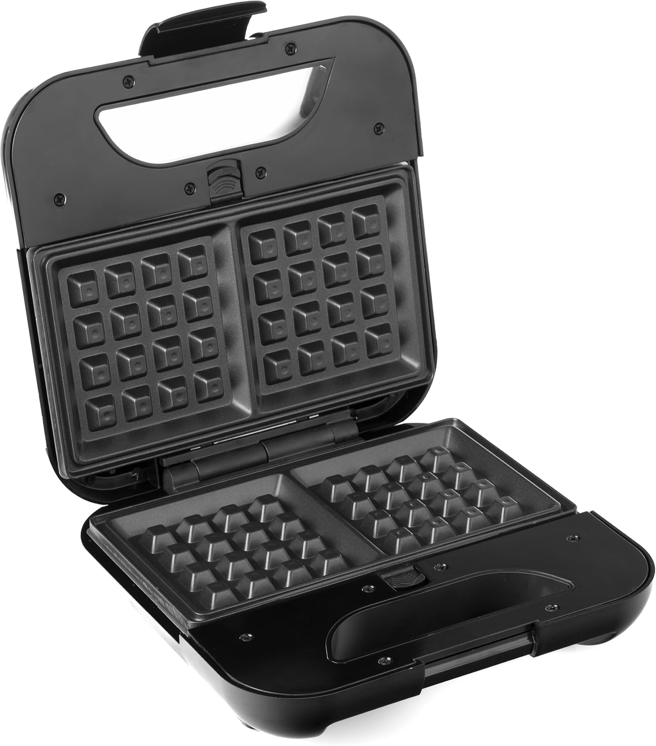 LEHMANN - Appareil 3 en 1 - plaques échangeables - gaufres, panini, croque monsieur, antiadhésif