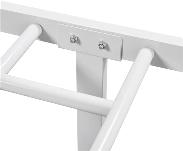 Yaheetech - lit simple métal - 90x190 cm - cadre blanc, compact spaces