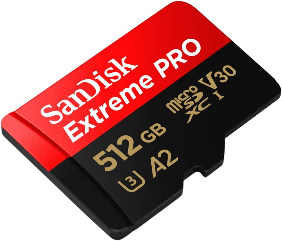 SanDisk - Extreme PRO microSDXC 512Go, 200Mo/s, UHS-I, U3, Class 10