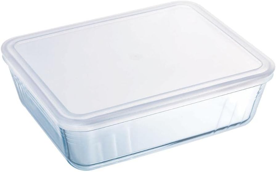 Pyrex - Cook & Freeze - plat 27x22 cm - couvercle multicolore