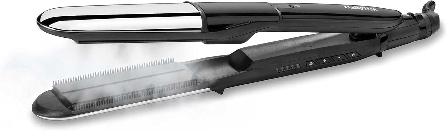 BaByliss - lisseur vapeur 2en1 - 39x110mm céramique, 5 températures, ST495E