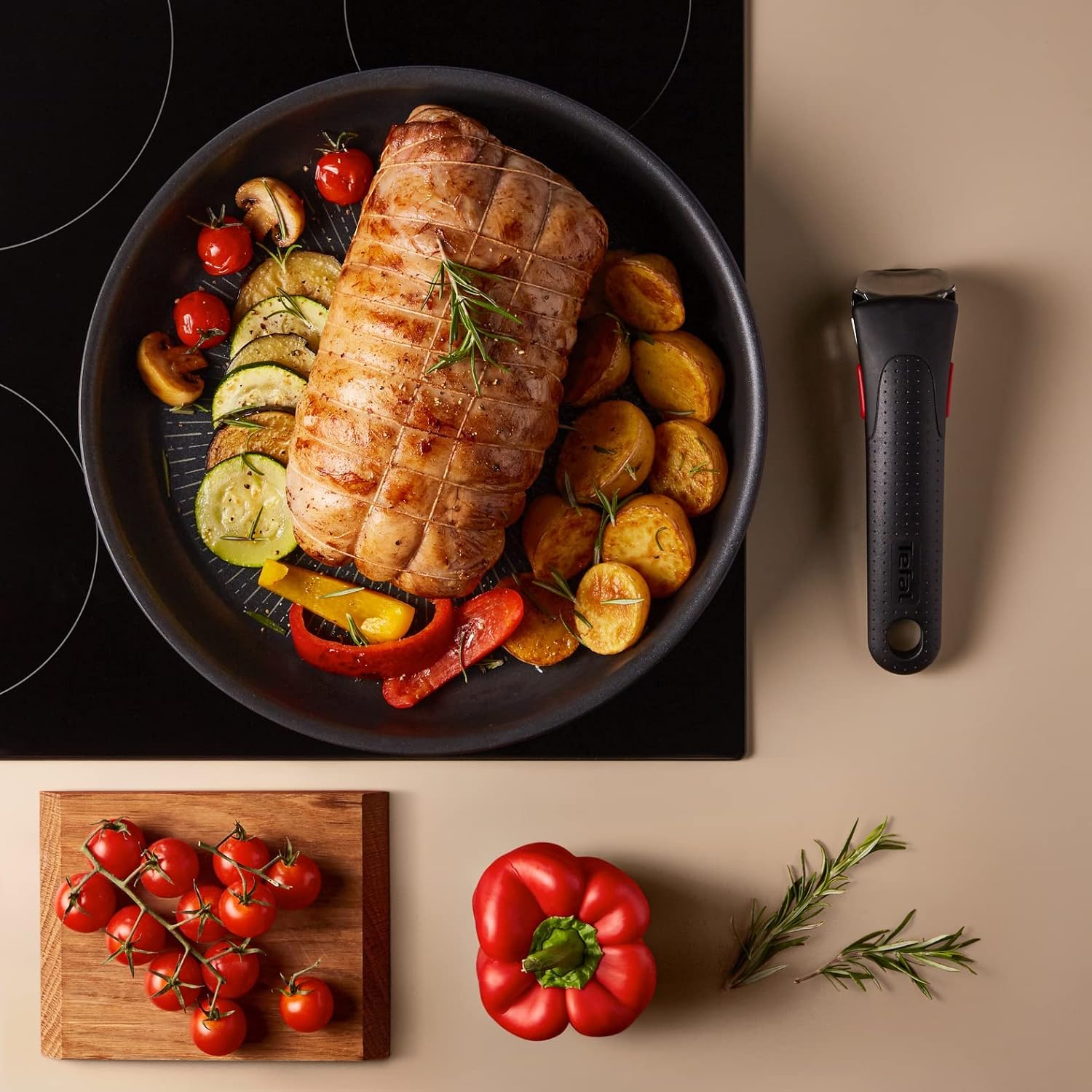 Tefal - Ingenio Eco Resist - poêle 26 cm - induction, antiadhésif, empilable, lave-vaisselle, L3970503