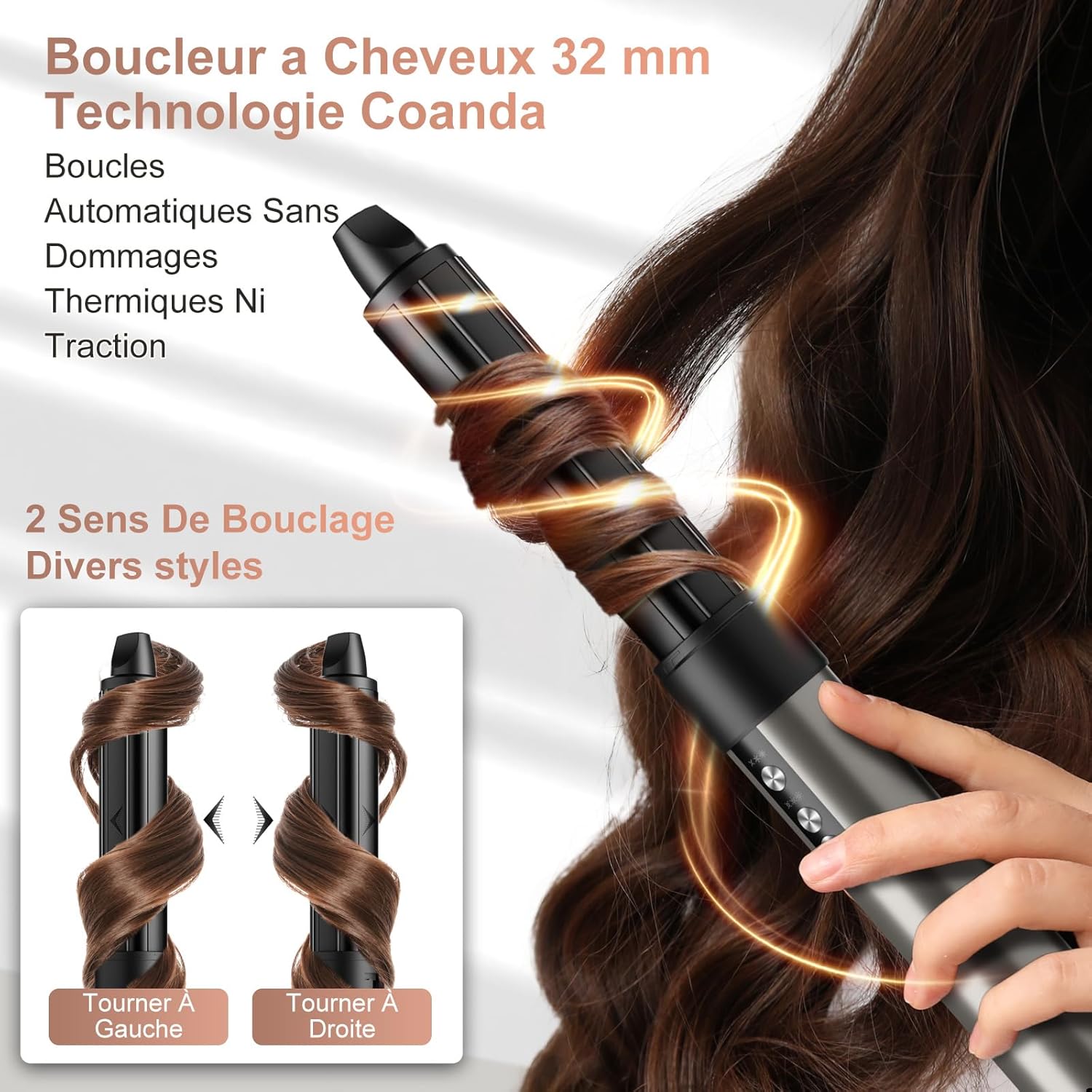Air styler 6 en 1 - 110000 tr/min - séchage rapide, ionique, sans dommage