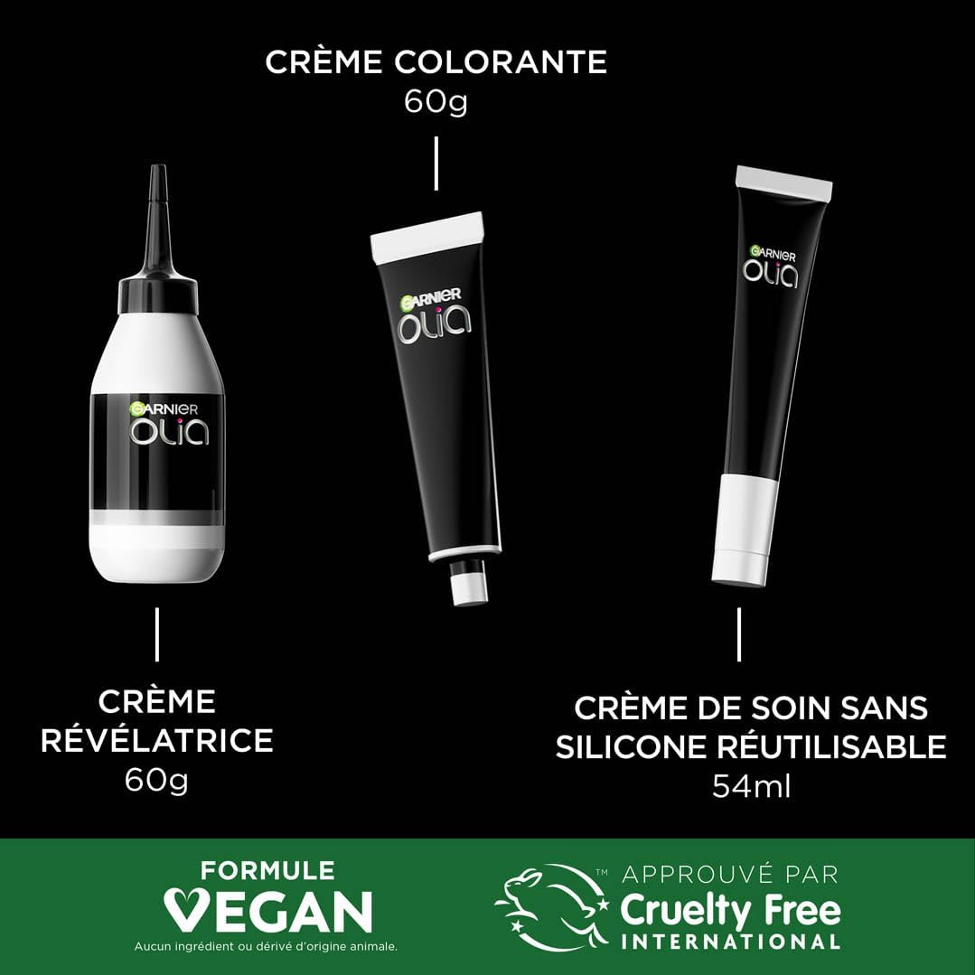 Garnier - Olia Vivids - coloration permanente huile, rouge intense 6.60