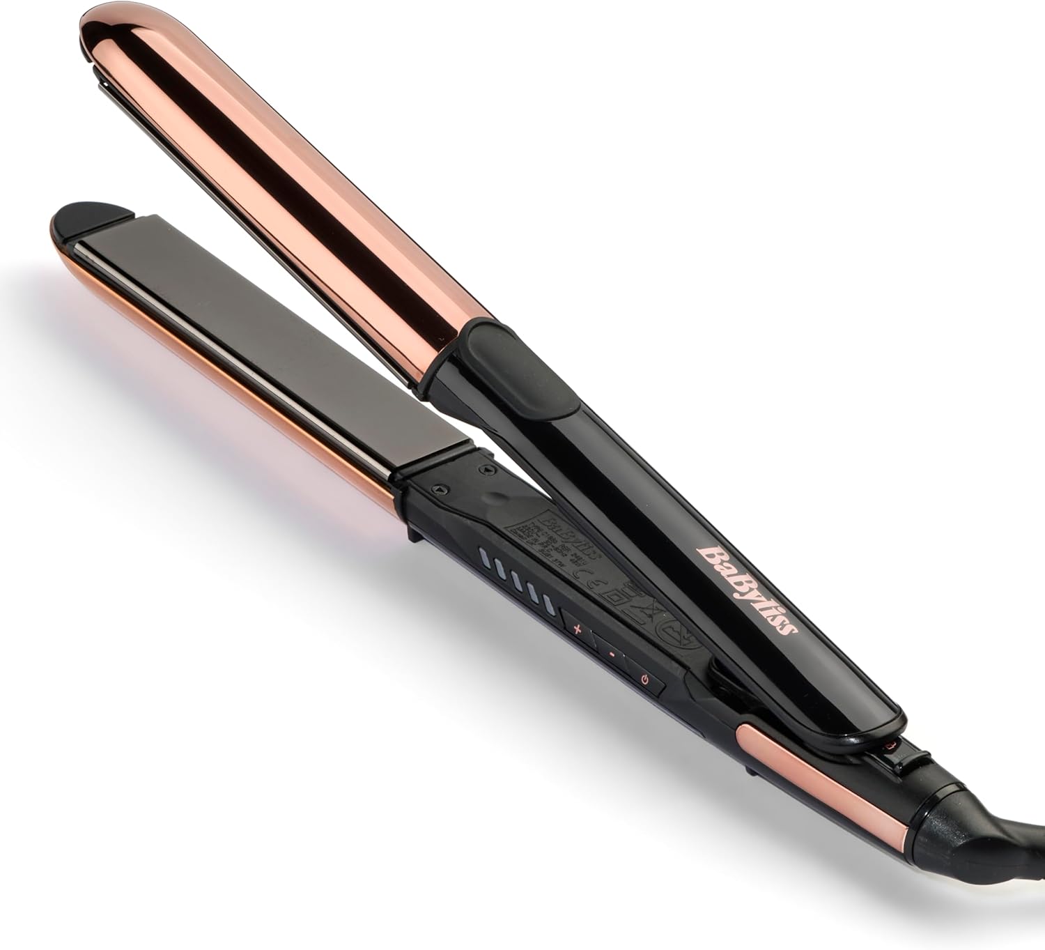 BaByliss - Straight And Curl Brilliance - plaques titane, ionique, 5 températures, chauffe rapide - ST482E