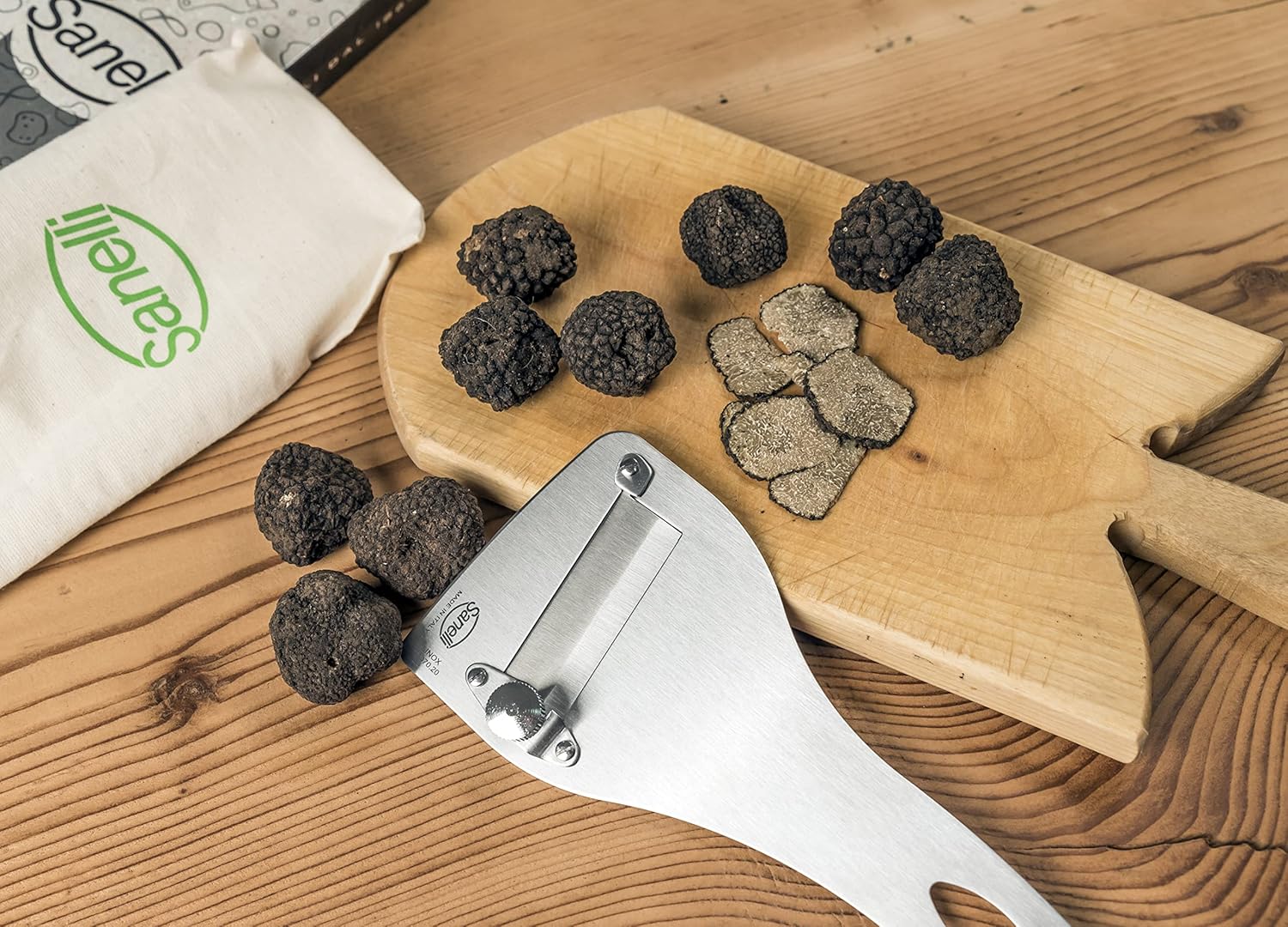 Sanelli - Coupe-Tondeuse SAN-Slice - inox, réglage épaisseur, finition satinée