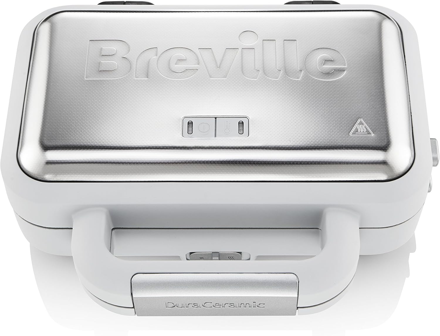 Breville - machine à sandwich DuraCeramic 2 tranches, température variable, assiettes creuses, VST070X