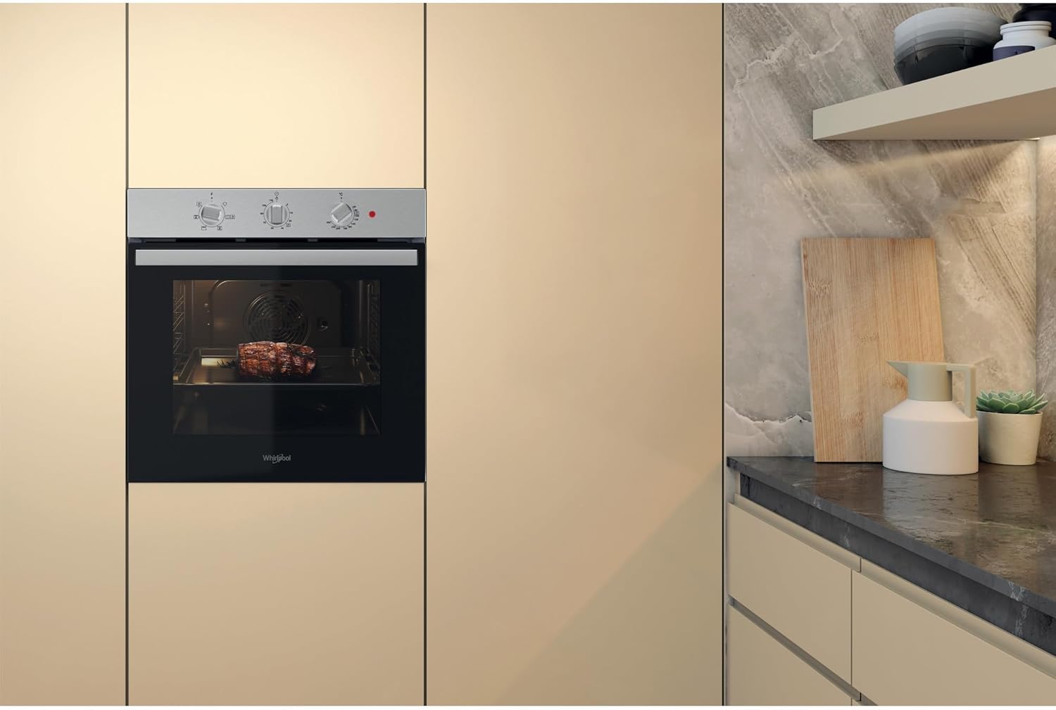 Whirlpool - four encastrable multifonction - inox - OMR35HR0X