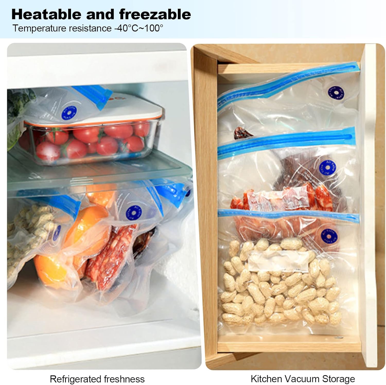 Scelleur sous vide automatique - USB, 10 sacs, 2 clips, compact