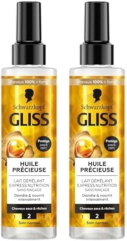 Schwarzkopf - Gliss Lait Démêlant 200ml - nutrition, protège chaleur