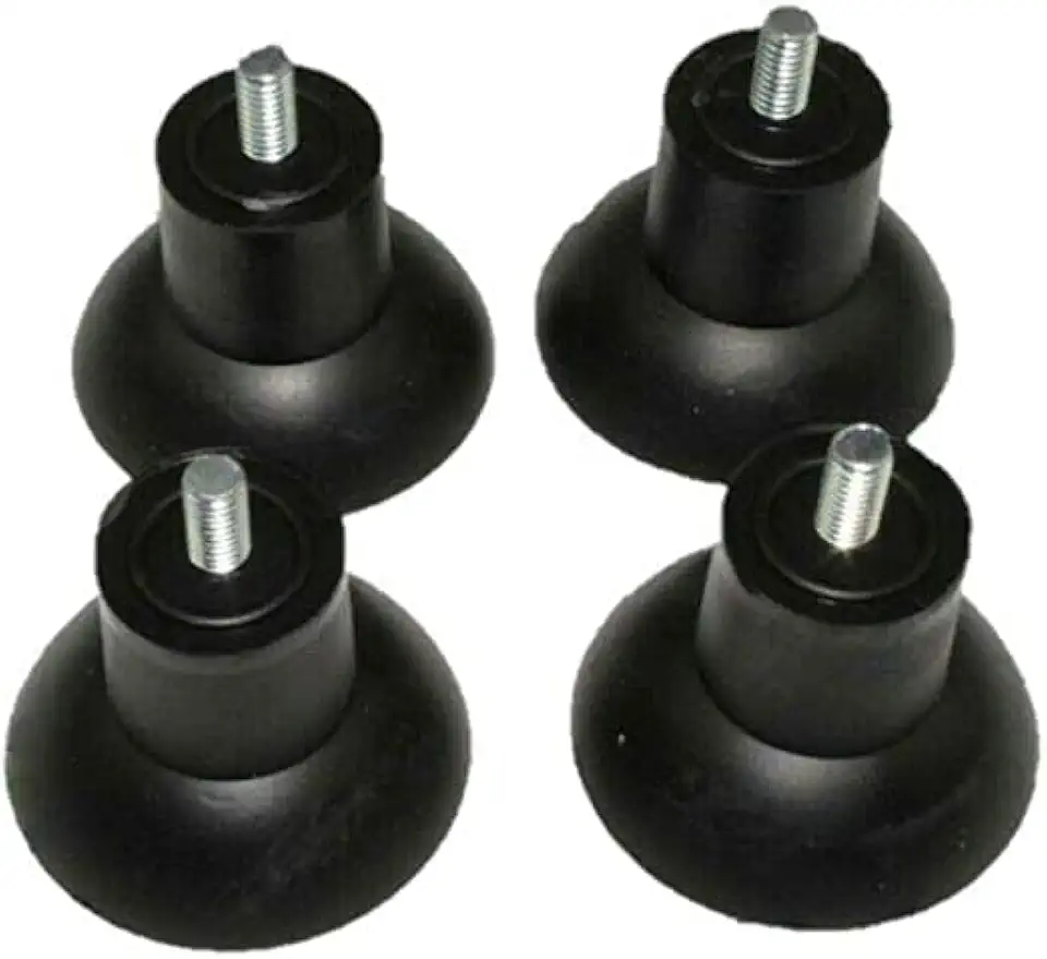 Pieds pour trancheuse - Ø8mm h35mm - lot de 4, caoutchouc robustes