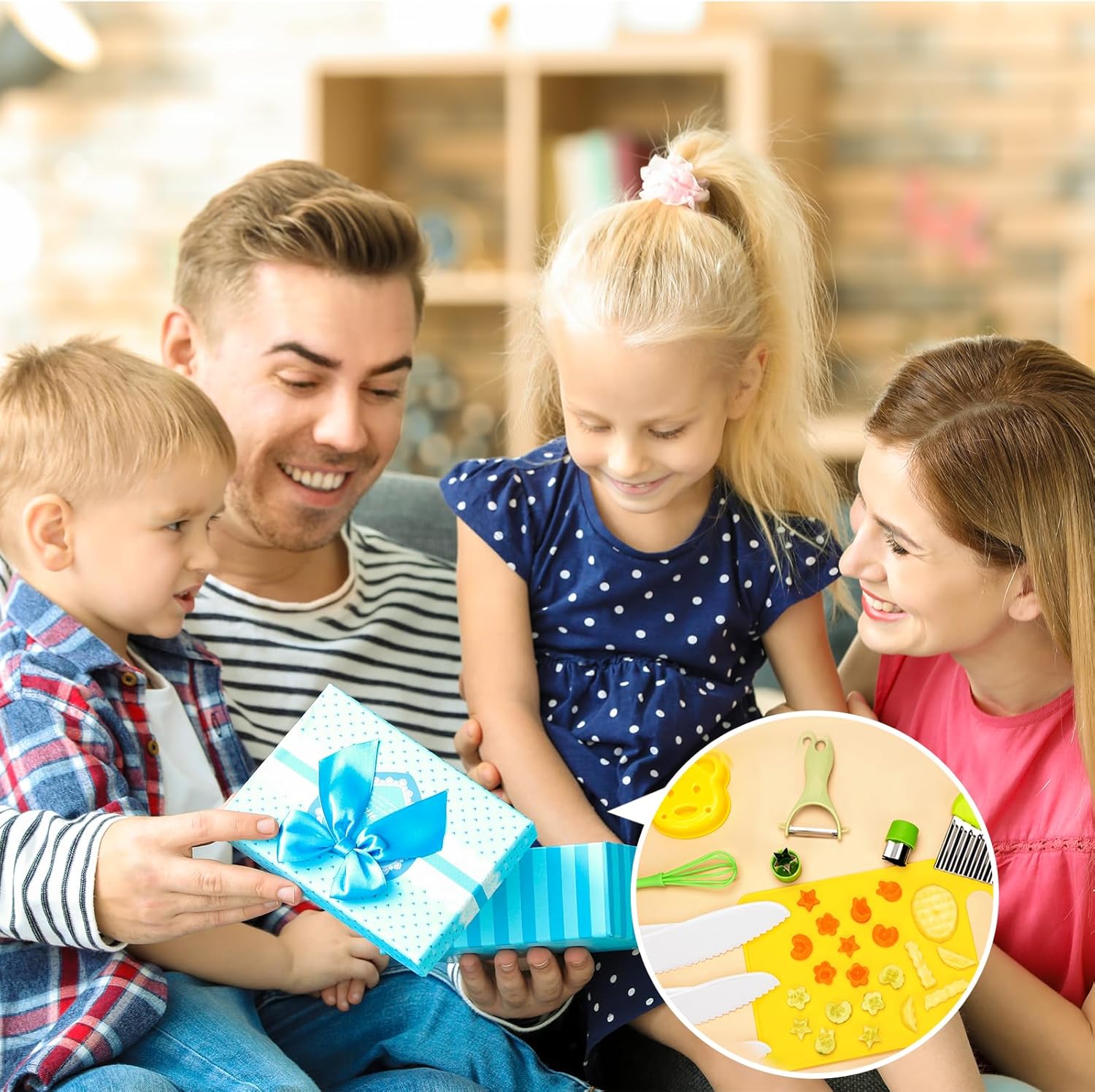AIXMEET - Kit couteau sécurité enfant Montessori - dès 3 ans - cuisine fruits légumes