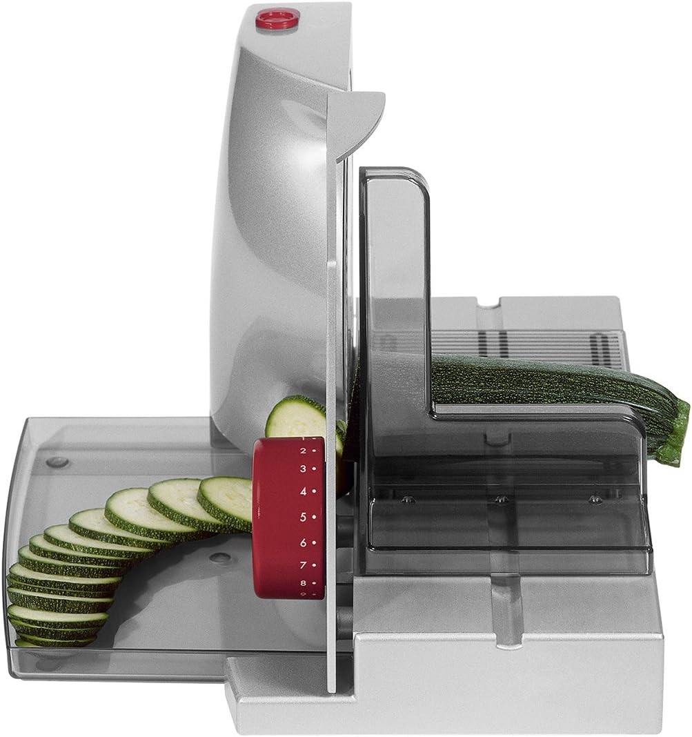 Ritter - Compact 1 - trancheuse électrique rouge ECO, compacte, fabriquée en Allemagne