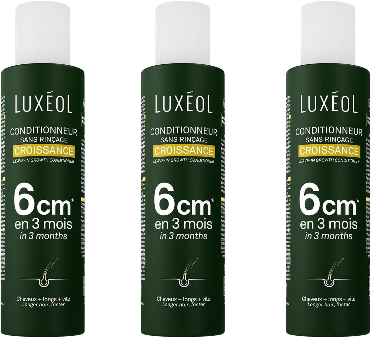 Luxéol - Conditionneur croissance, 150ml - pousse rapide, formule naturelle