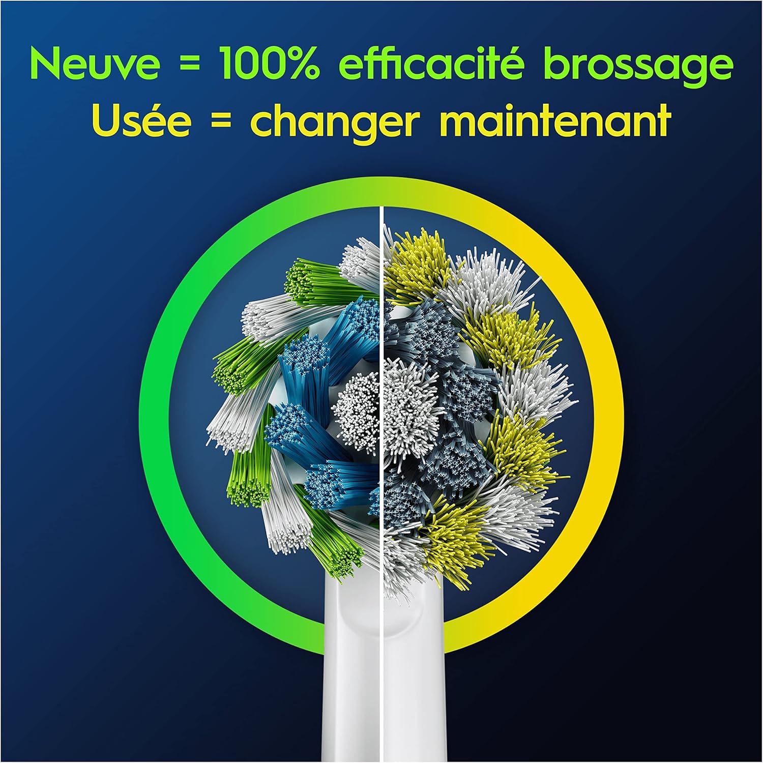 Oral-B - Pro Cross Action - pack 16 brossettes - compatible boîte aux lettres
