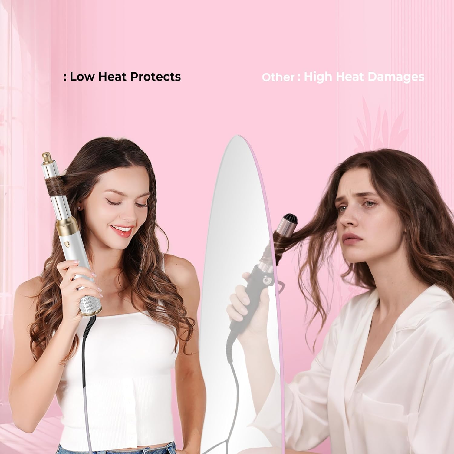 Pro Air Styler - 6 en 1, 1000W, sèche, boucle, lisse, brosse à air
