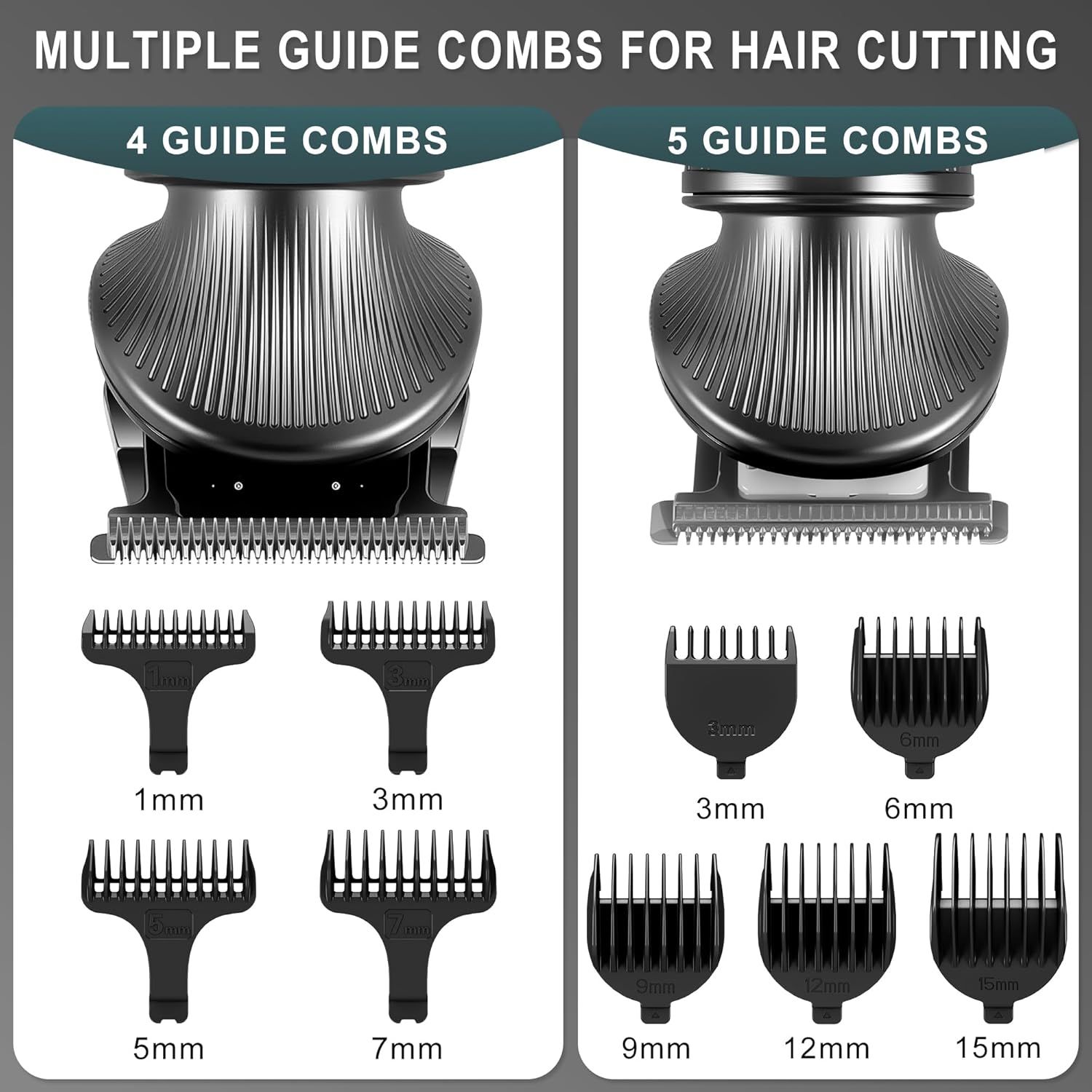 Surker – Tondeuse Barbe 7 en 1 – Lame T, coupe 0 mm, précision, gris