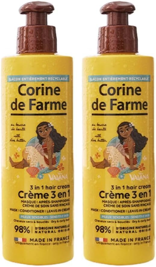 Corine de Farme - Crème 3 en 1 Vaiana 200 ml - Soin enfant karité