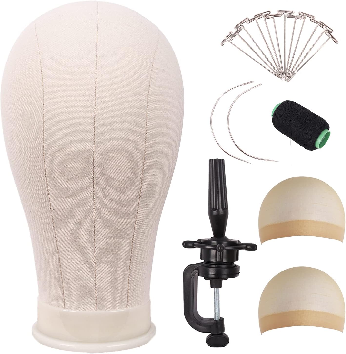 MapofBeauty - tête block toile 22 pouces - avec support - beige