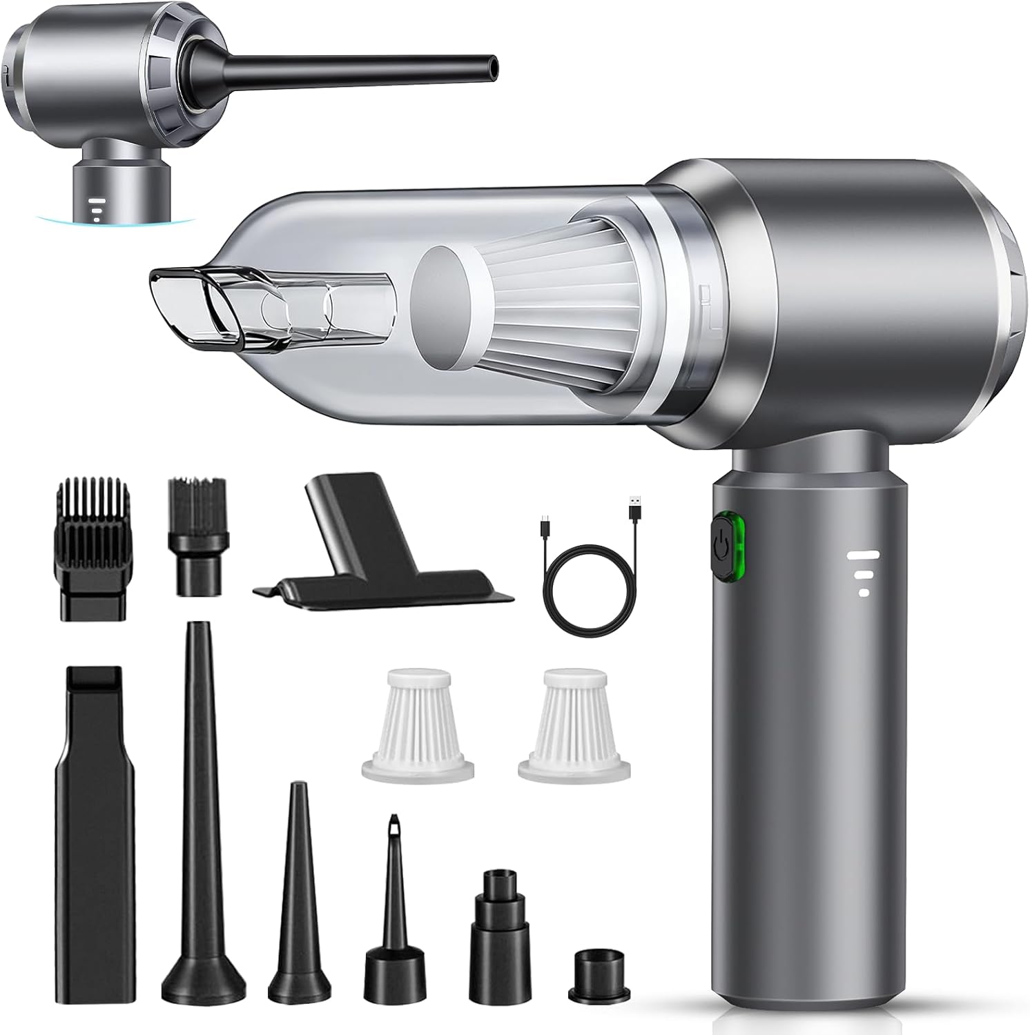 Aspirateur à main - sans fil - 26000Pa - 3 vitesses, moteur sans brosse