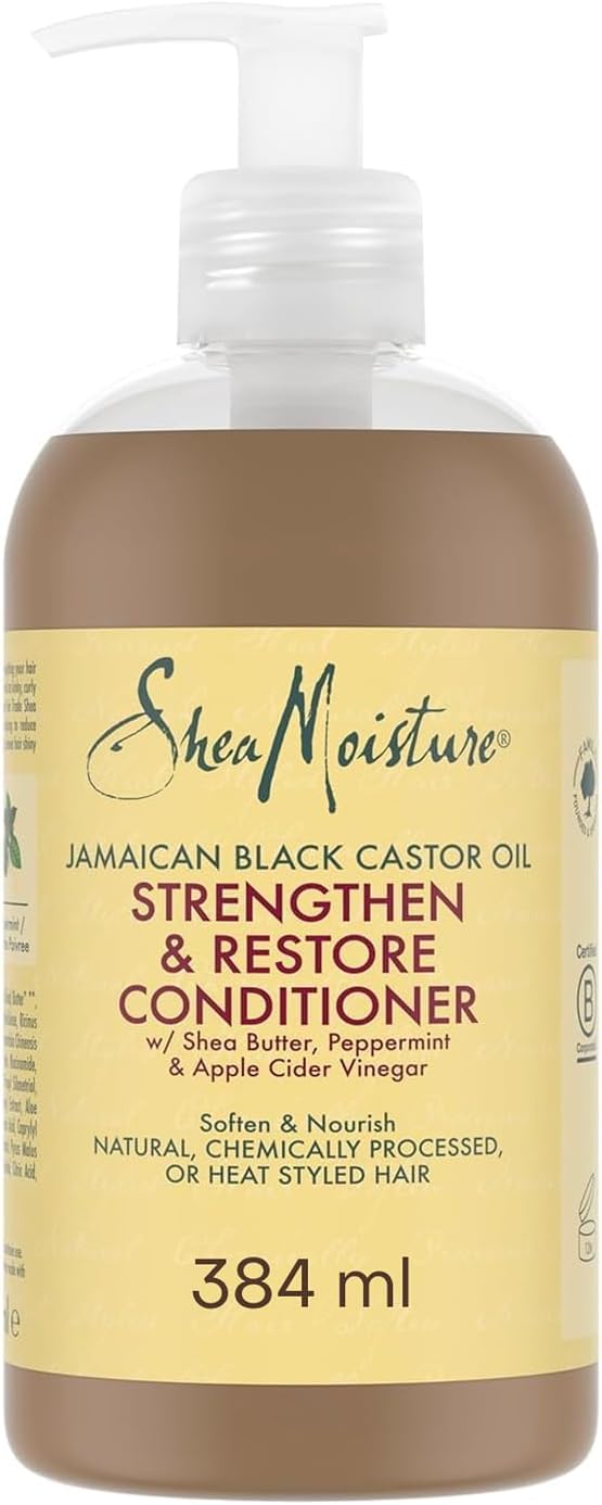 Shea Moisture - Huile de Ricin Noir - 384ml - Après-shampooing fortifiant