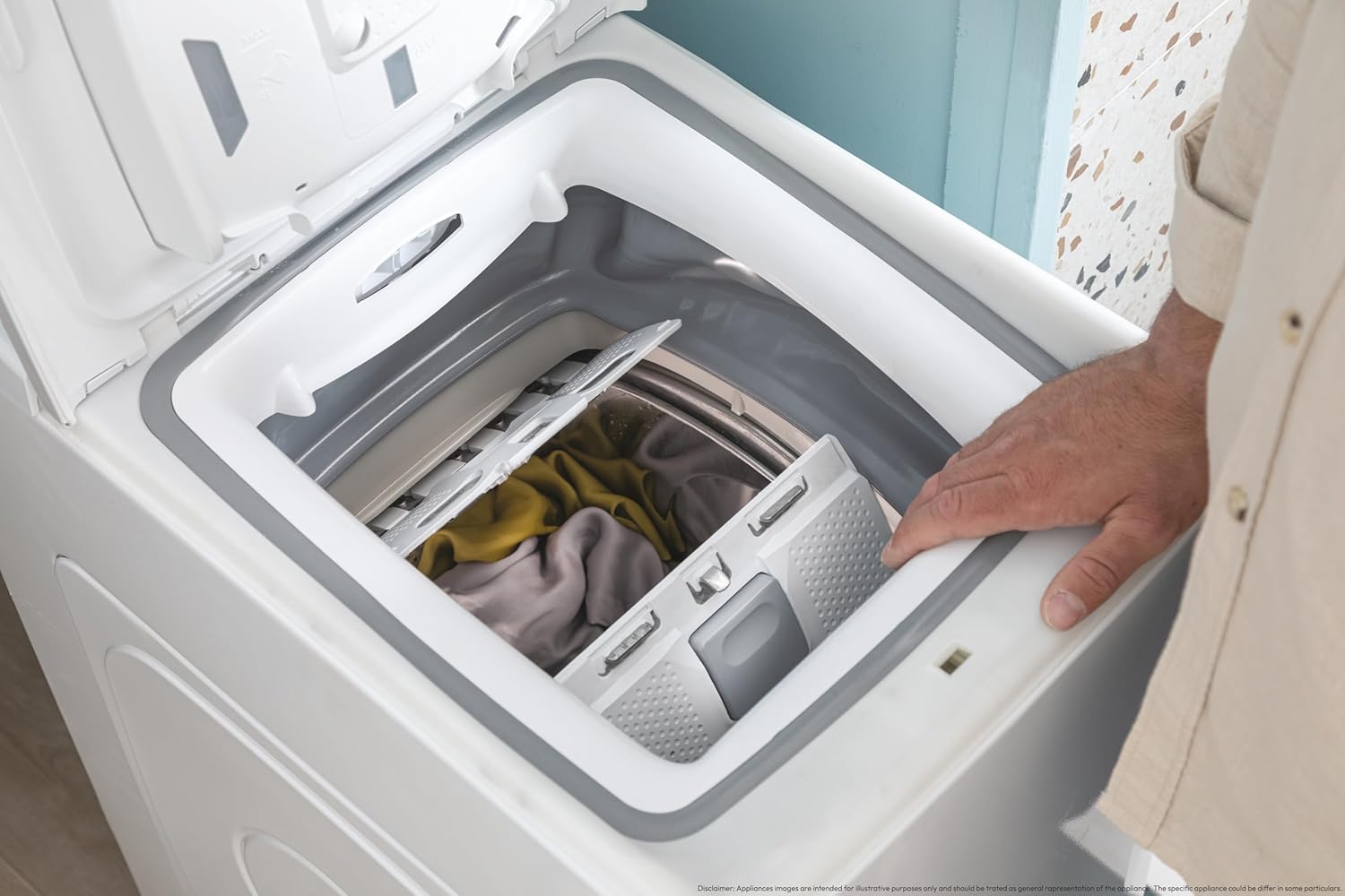 Candy - Lave-linge top série TCA - compact, 6kg, 1200T/min - TCA263D2-S