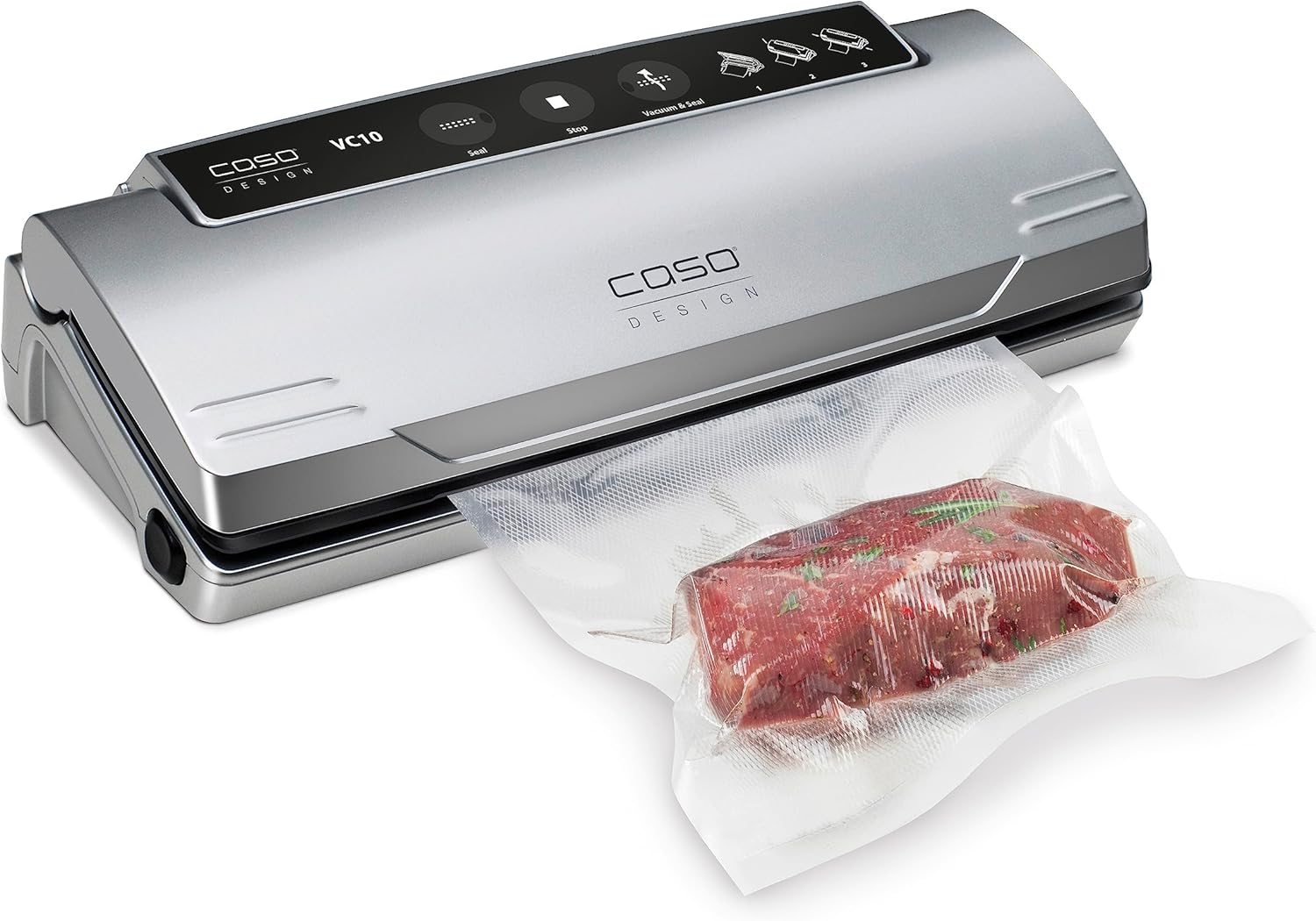 CASO - VC 10 - 30 cm - mise sous vide, argenté, longue conservation