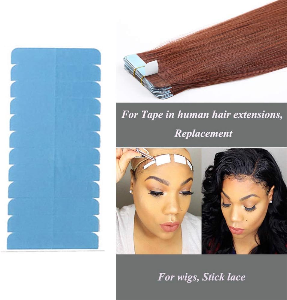 ShowJarlly - ruban extension cheveux - 60 pièces - double face adhésif